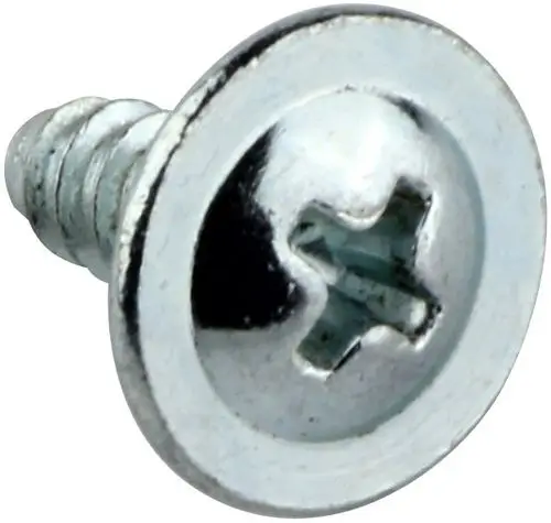 Flachkopfschraube mit Kreuzschlitz von Bosch, aus Metall, mit einem glatten Kopf und Gewinde, möglicherweise für Bau- oder Montageanwendungen geeignet.